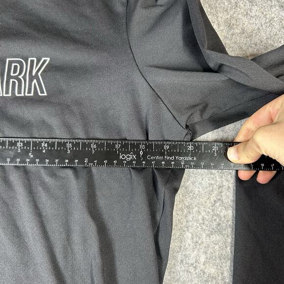 Gymshark Arrival Long Sleeve Shirt Mens Large Black Spellout Logo Athletic - Picture 5 of 7